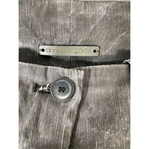 Size 38 Annette Görtz linen blend with beautiful zipper details at waist ankle - Picture 6 of 11